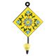 Yellow Floral Ceramic Tile Hook